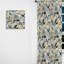 Motif tropical Pebble Mosaic II - Rideau floral - Velours obscurcissant - 1 panneau-107577016
