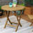 Heideman 32" Round Teak Outdoor Folding Bistro Table-345046323-345046322