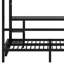 Lit superposé en métal / lit mezzanine avec bureau et tablettes, utilisations multiples se pliant dans un canapé avec DEL et USB