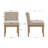 Upholstered Low Back Rubber Wood Bobbin Legs Dining Chair-117494943-117494944-117494945