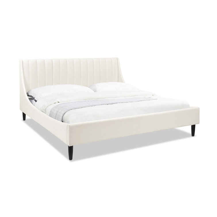 Helaina Tufted Upholstered Low Profile Platform Bed