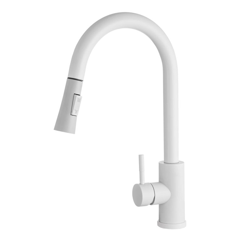 Belfry Kitchen Tabyana Kitchen Faucet, White