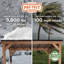 Abri de jardin extérieur en bois de cèdre de 20 pi x 9,5 pi avec toit en pente en acier galvanisé et PowerPort Backyard Discovery Arcadia