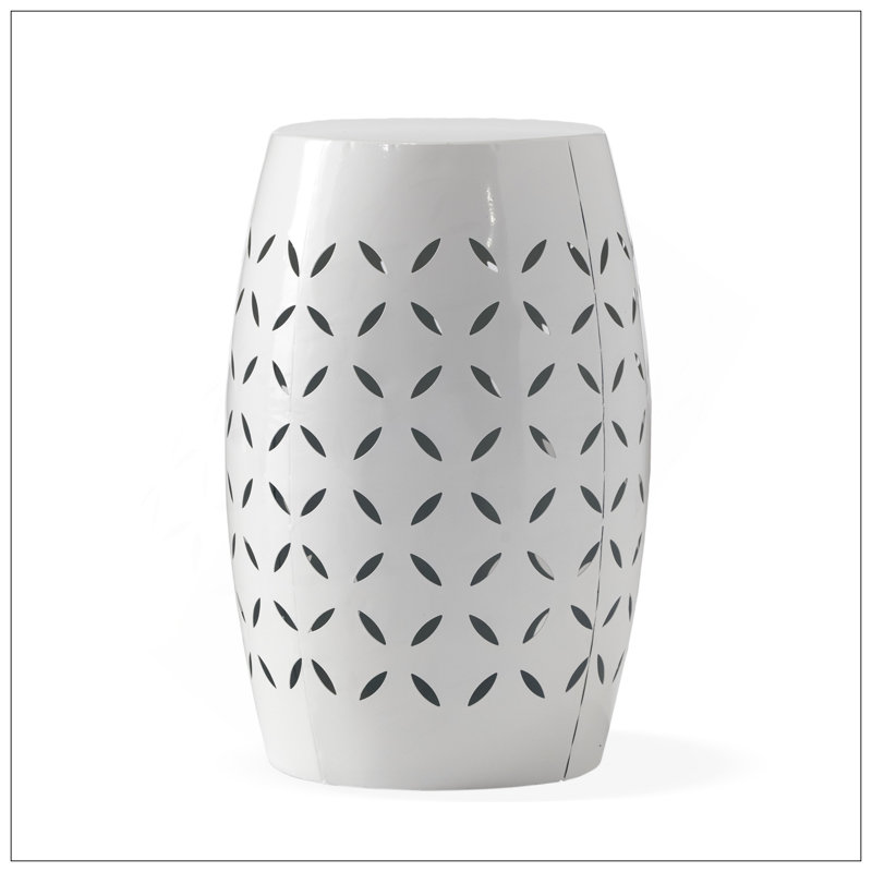 Table d'appoint 12 po LILAC , Blanc