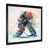 Impression noire sur toile encadrée