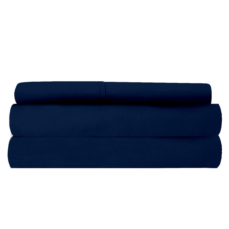 Microfiber Sheet Set, Navy