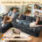 Boneless No Assembly Required Compression Packed 2 - Piece Corduroy Sofa-1911958015