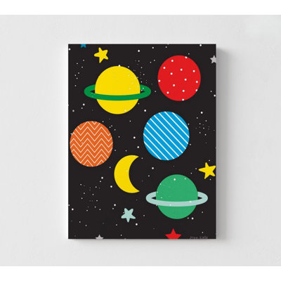 Outer Space By Ann Kelle, Planets Art Print, Space Wall Art, Stars Art Print, Outer Space Print, Planets For Kids Print, Space Nursery Art