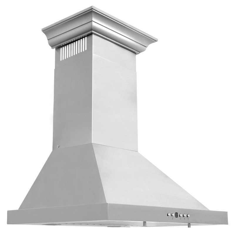 30" 400 CFM Convertible Wall Mount Range Hood, 24" W, Stainless Steel