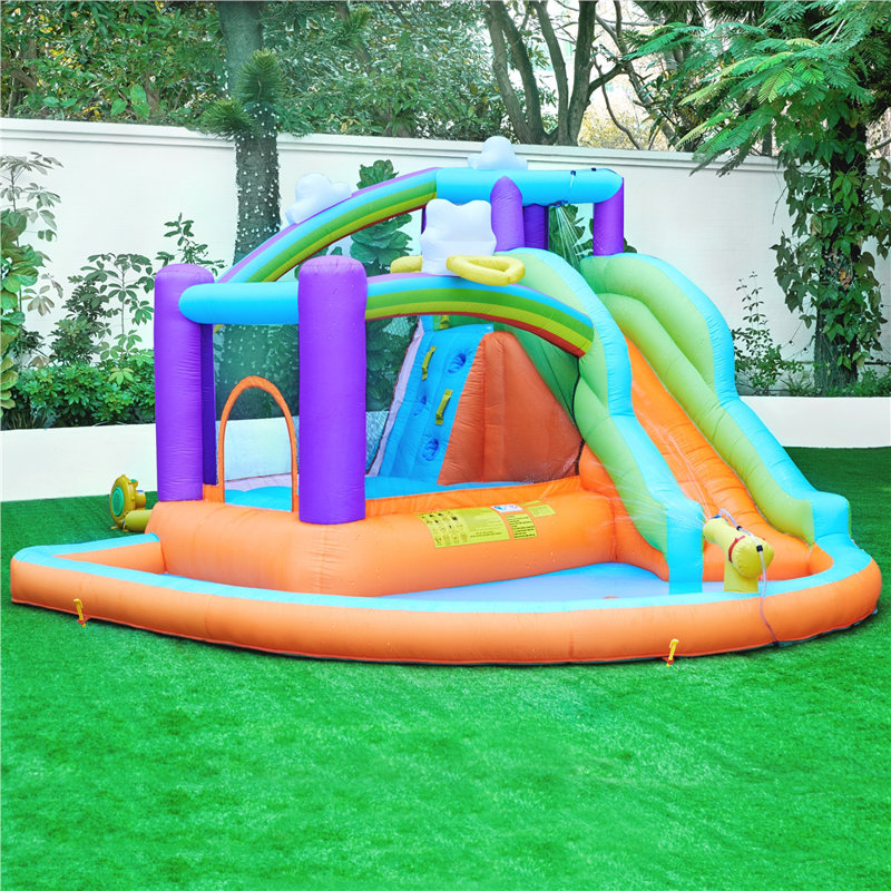 Inflatable Water Slide Bouncy Castle with Storage Bag and Toys