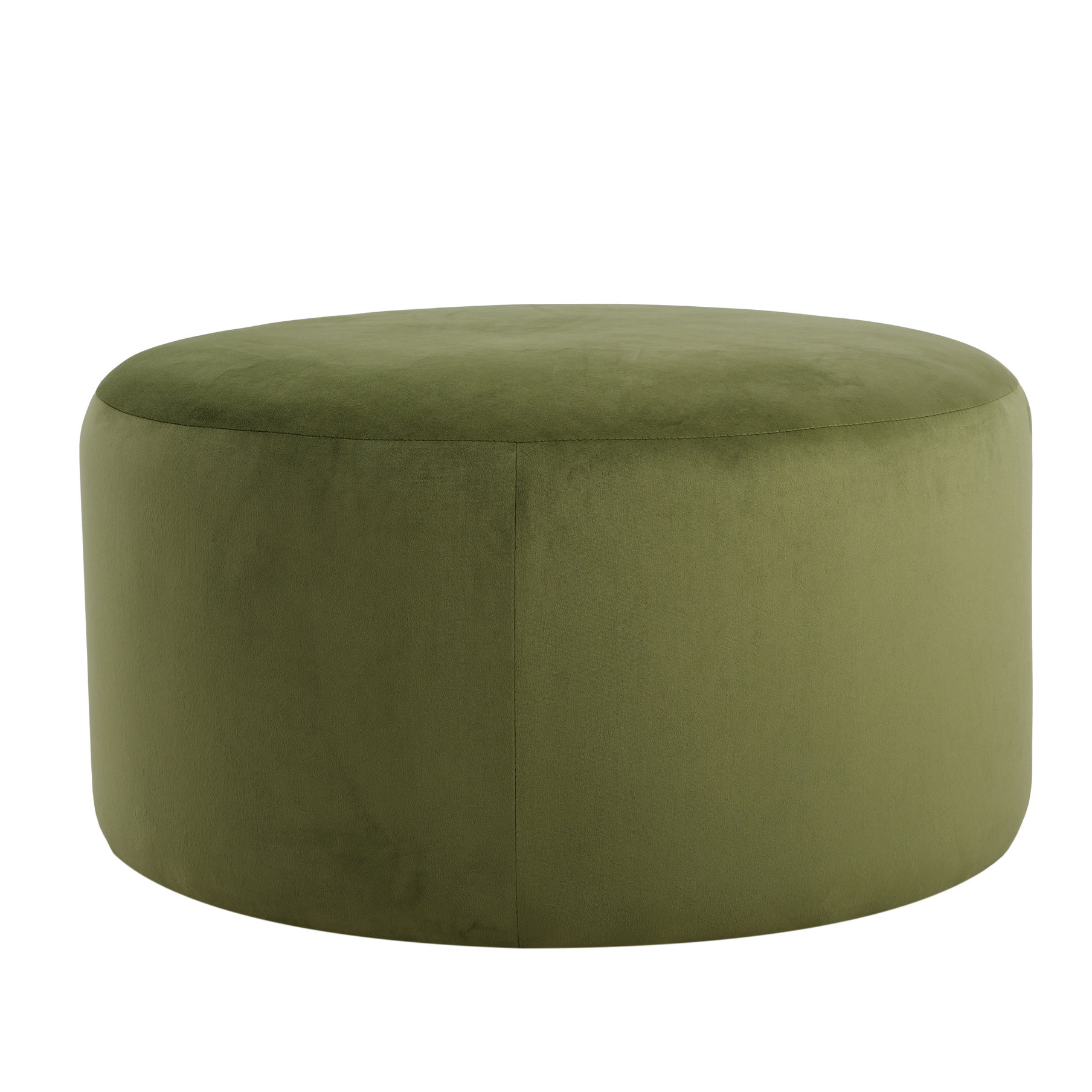Latitude Run® Velvet Round In Olive Tone - 31.4 Inches , 16.74 High ...