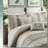 Contemporary Chic Bedding Sets, Polyester Taupe Comforter, All-season Urban Style