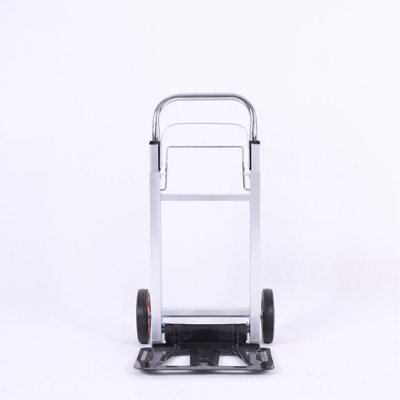 Folding Hand Truck Heavy Duty Foldable Dolly Cart With Wheels, Aluminum Collapsible Hand Cart Portable With Telescoping Handle