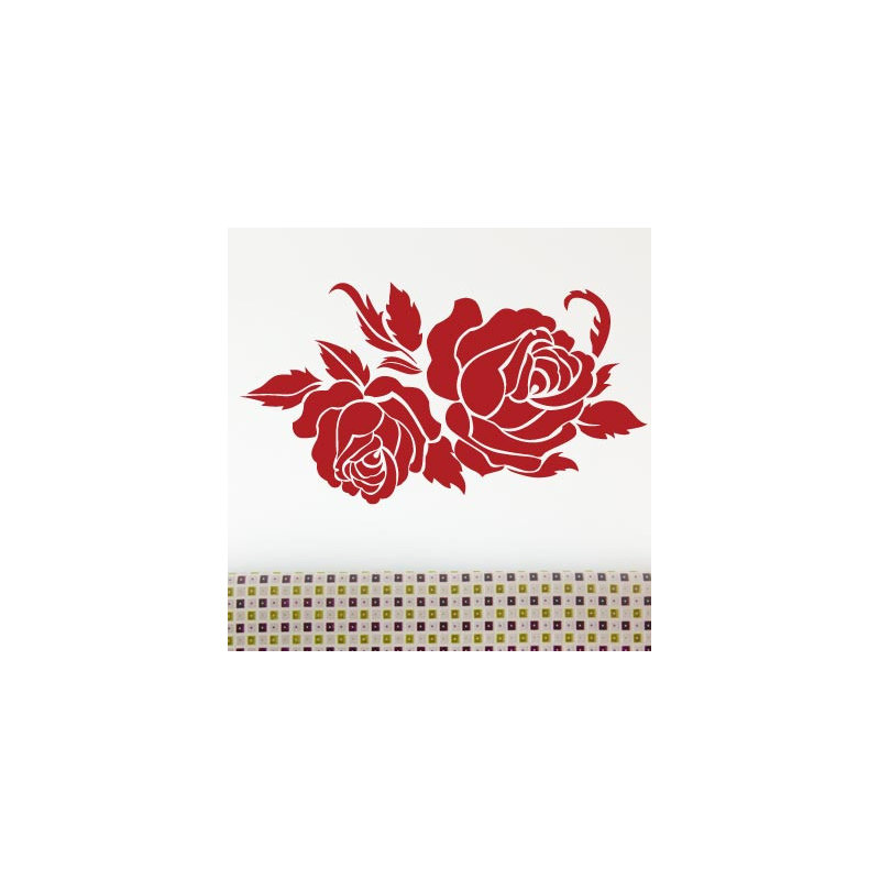 Plants & Flowers Wall Decal, Medium, Dark Red