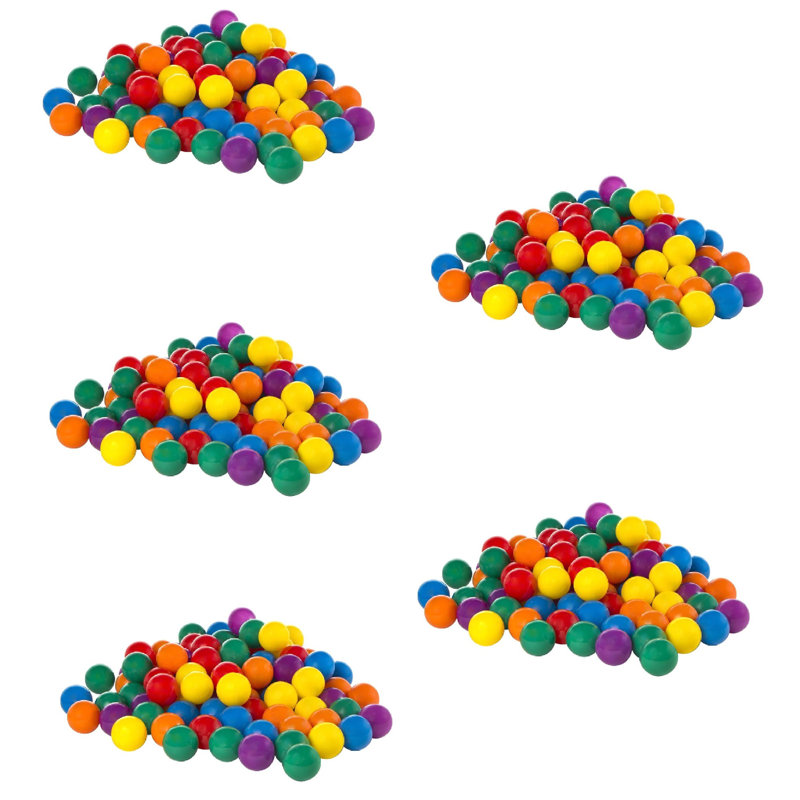 Ensemble de 100 balles amusantes en plastique multicolores pour fosses à balles Intex