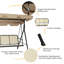 3 Person Porch Swing with Canopy-1600862752