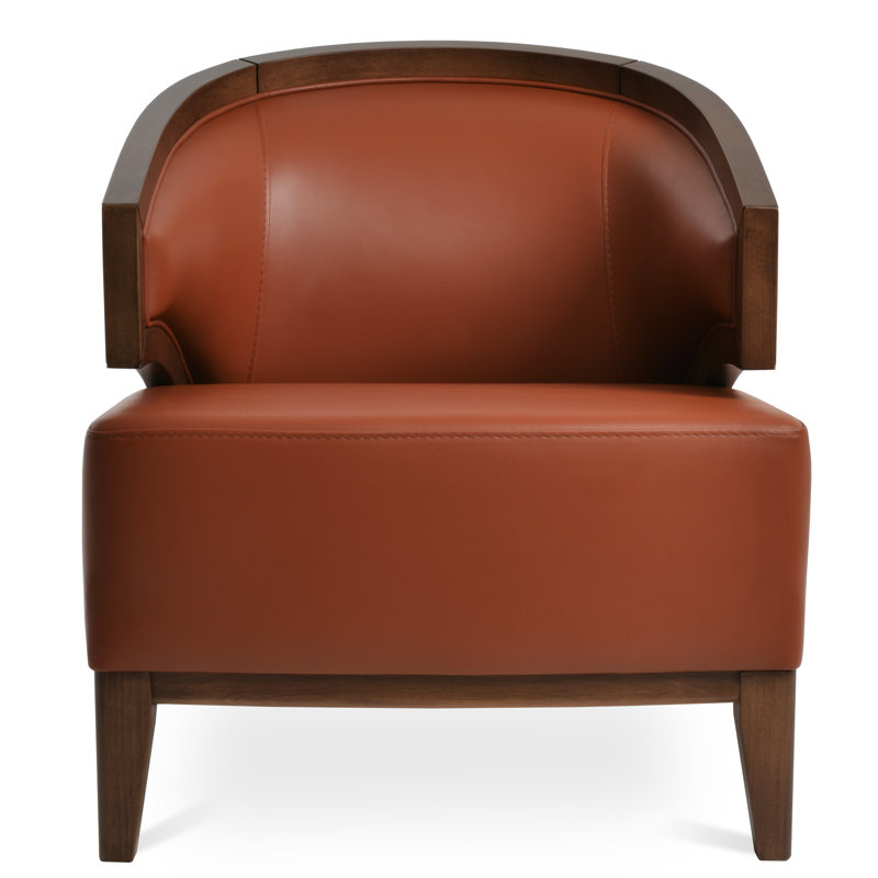 Mostar Armchair, Cinnamon Faux Leather
