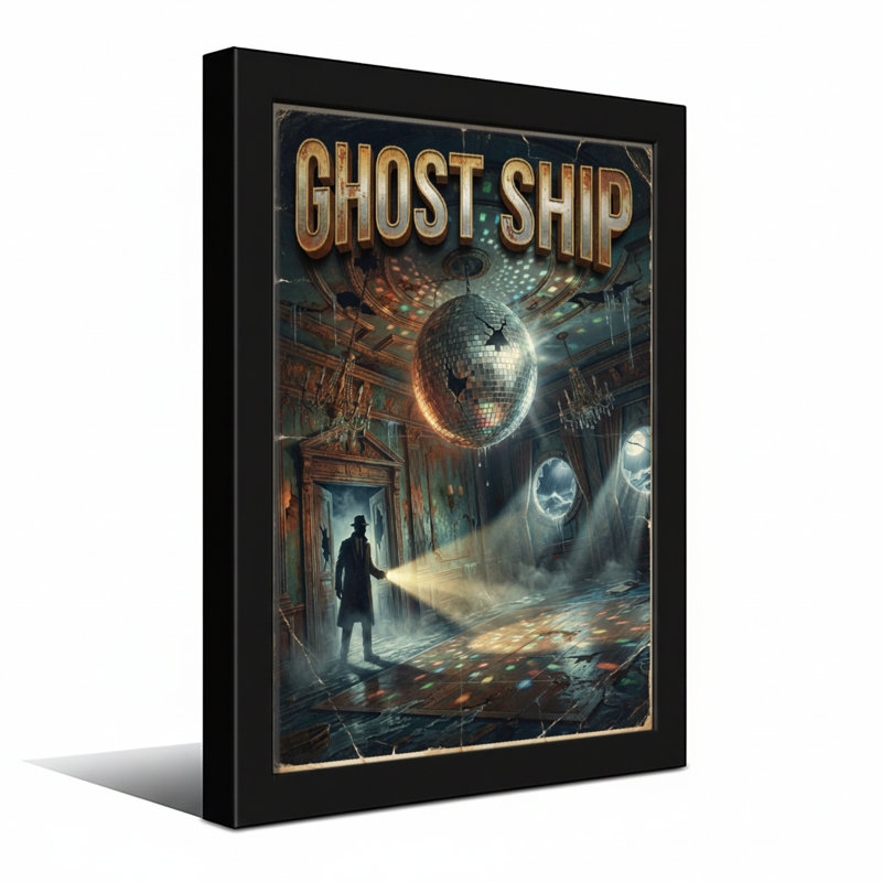 «Fashion Ghost Ship», affiche rétro, H 24 po x l 36 po, Toile tendue, Ne s’applique pas