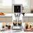 COWSAR 20 Bar Espresso Machine with Capsule and Portafilter Compatibility, Compact Coffee Maker with LED Display and Milk Frother.