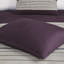 Édredon 7 pièces en très grand daim mauve, style transitionnel, coussins brodés, 2 taies décoratives, 1 jupe de lit, taies décoratives assorties-119448889-119448890