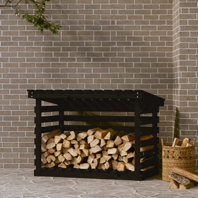 Firewood Rack 108x73x79 cm Solid Wood Pine