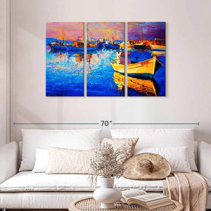 Mehar Sunset Oil, 28" H x 45" W