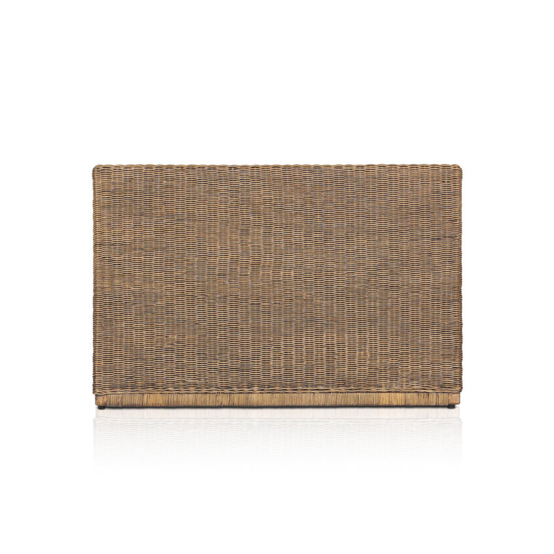 Senna Woven Dining Bench, 33" H x 49" W x 26.25" D