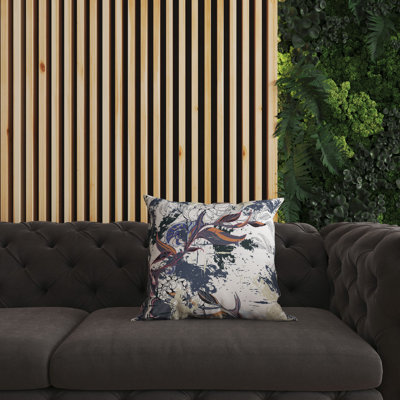 Coussin décoratif réversible d'intérieur / extérieur Leaf Lurker
