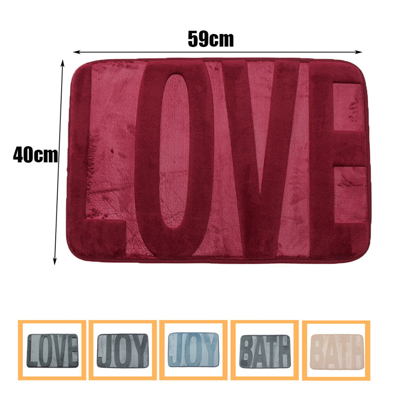 Almeera Non-Slip Bath Mat, Red