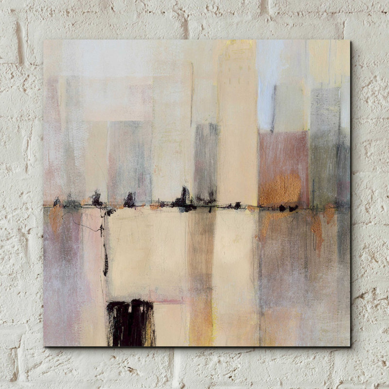 «City Strata II» par Victoria Borges, art mural acrylique, H 12 po x l 12 po x P 0,13 po