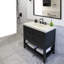 Newterra Concrete Handmade Rectangular Console Bathroom Sink-68489957-70734339