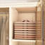 Organisateur de rangement portatif pour garde-robe pour vêtements, commode, 12 portes magnétiques - 12 cubes et 1 tringle, 6 cintres, armoire de rangement pour garde-robe pour bébé, blanc