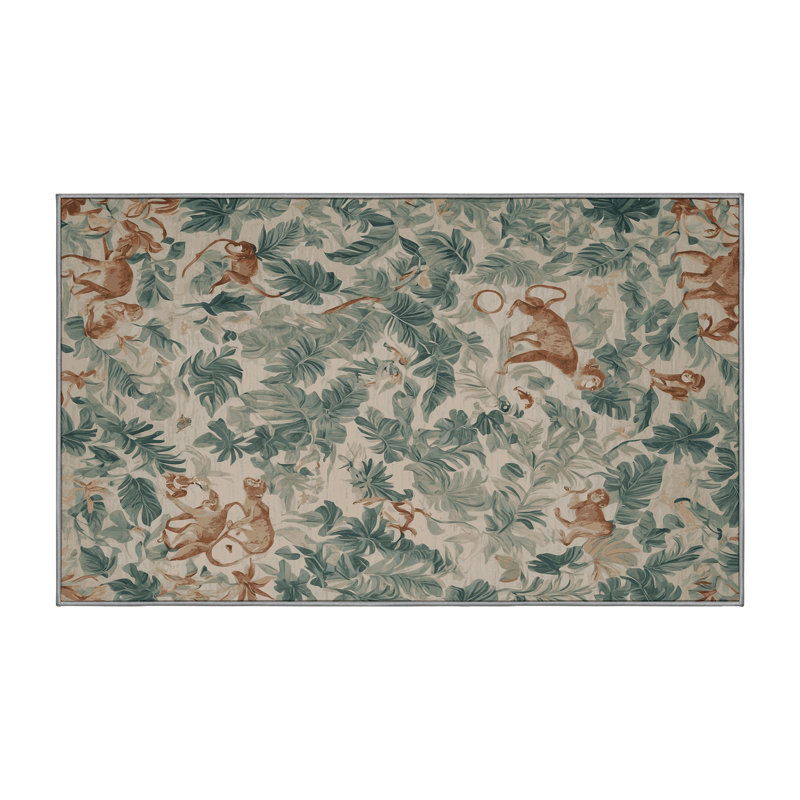 Tapis gris lavable à la machine, Tapis de couloir 2 pi x 4 pi