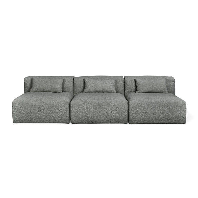 Nest Modular 3-PC Armless, Scoria