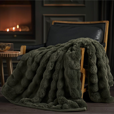 Ridgeline Faux Fur Throw Blanket