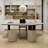 White Pentagon Solid Wood desks-108607852