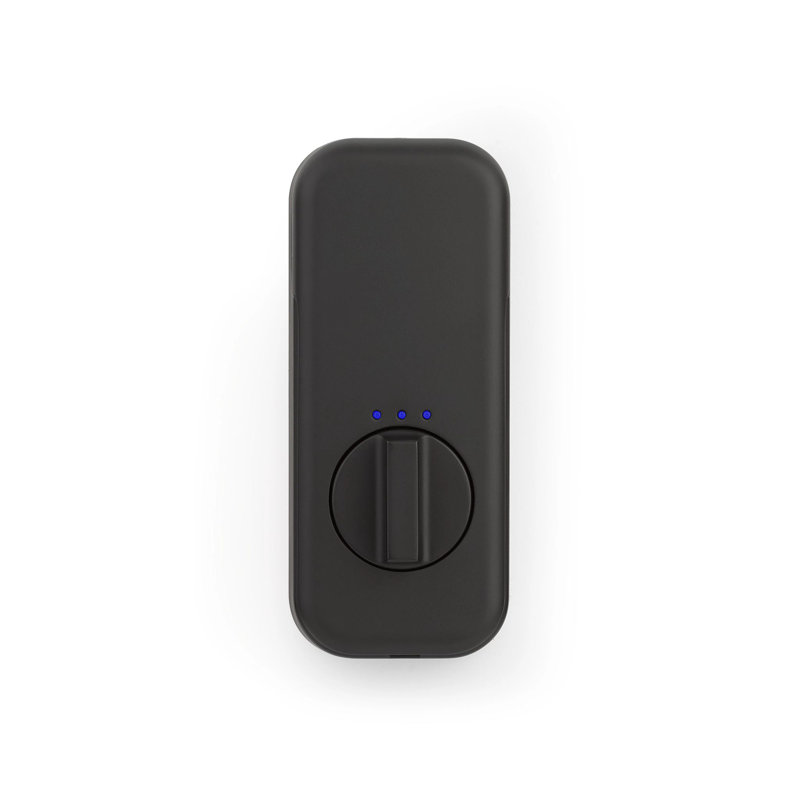 Serrure à pêne dormant à verrou tactile électronique Emtek EMPowered, Noir mat