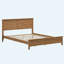 Grand lit plateforme moderne en bois massif avec support de lattes robuste, sans sommier tapissier-1267642931