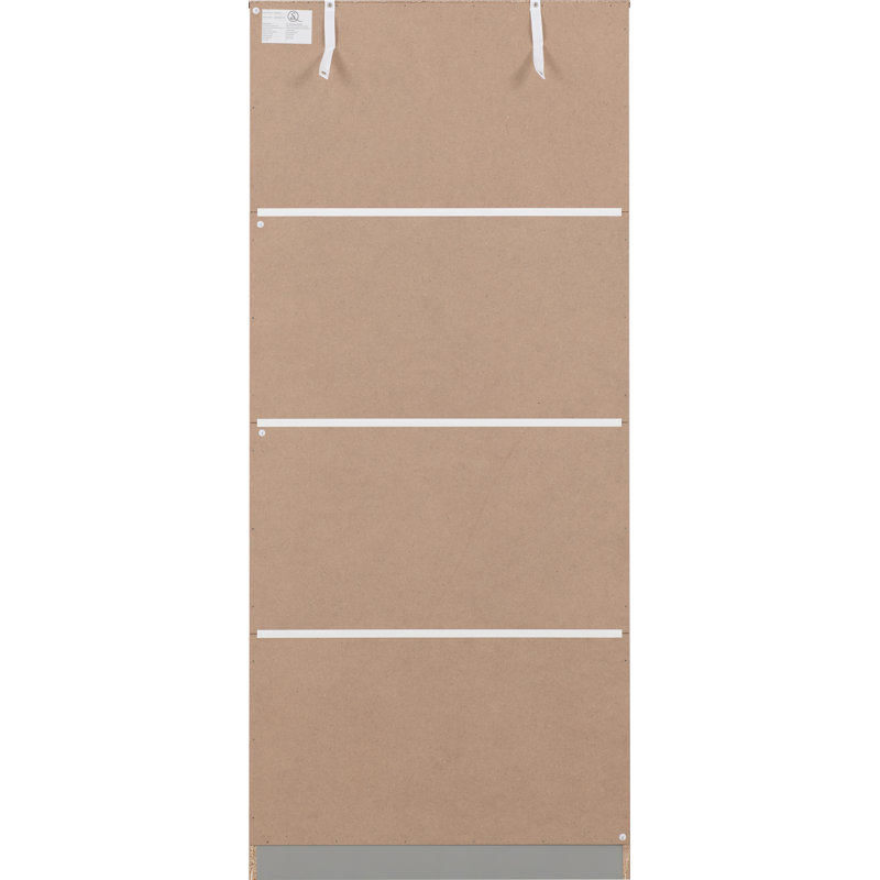 Sumrah 2 Door Wardrobe, Light Grey