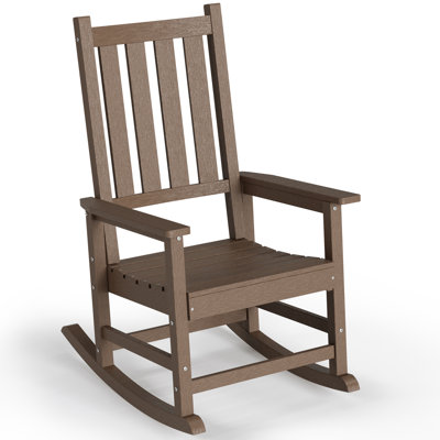 Chaise berçante d'extérieur en HDPE
