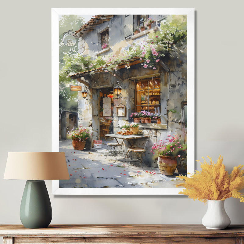 Impression d'art mural blanc - Boutiques et magasins, Toile encadrée blanche avec une seule photo, H 32 po x l 16 po x P 1 po