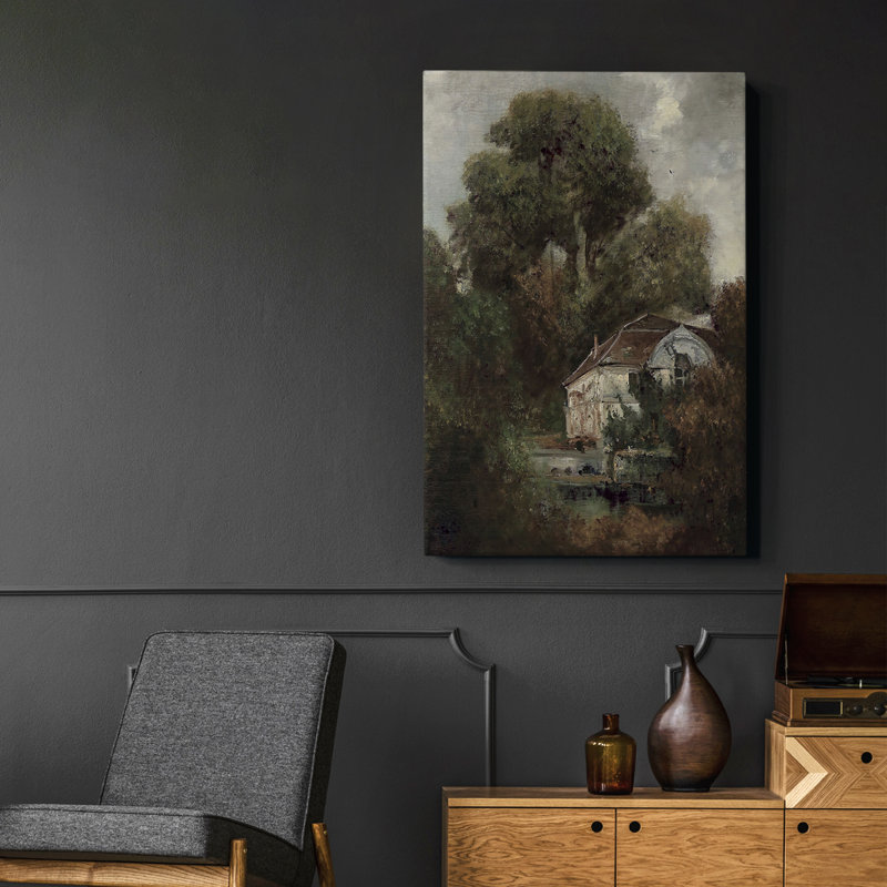 «Vintage Landscape CXCV», ensemble de toiles encadrées, H 37 po x l 25 po