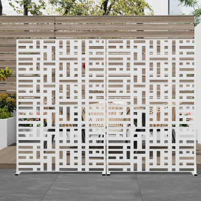 6 ft. H x 4 ft. W Metal Privacy Screen