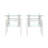 Set Of 2, Modern Tempered Glass Tea Table Coffee Table End Table, Square Table For Living Room-1332095663