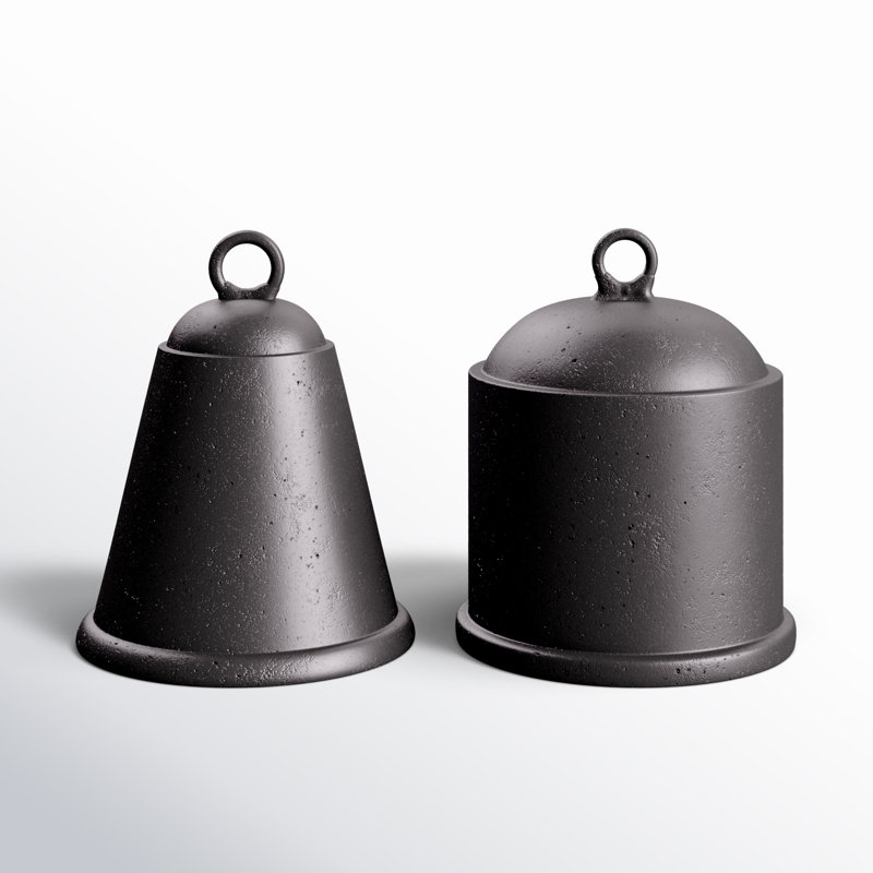 Ensemble de 2 clochettes Arrowwood, Noir