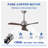 42" Modern Solid Wood Ceiling Fan with Light, Brushed Nickel DC Motor Indoor Ceiling Fan with Remote Control-429775470-429775464