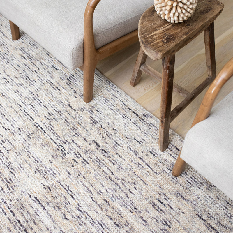 Legends  Handmade Tufted Wool Ivory/Sand Area Rug, Rectangle 8' x 10'