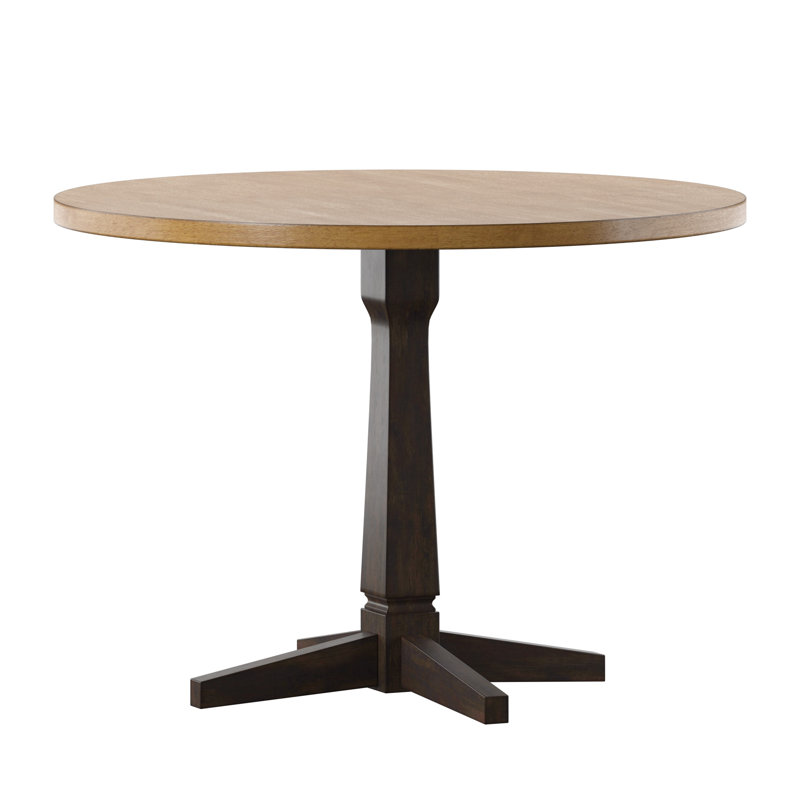 Fortville Round Dining Table, Antique Black