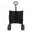 Wagon pliable pliable avec auvent, capacité de 480 lb, roues tout-terrain, porte-gobelets, poche latérale et freins, moustiquaire