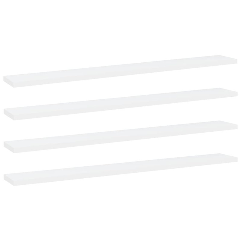 Tablettes flottantes étagères murales, Blanc, H 0,6 po x l 31,5 po x P 3,9 po